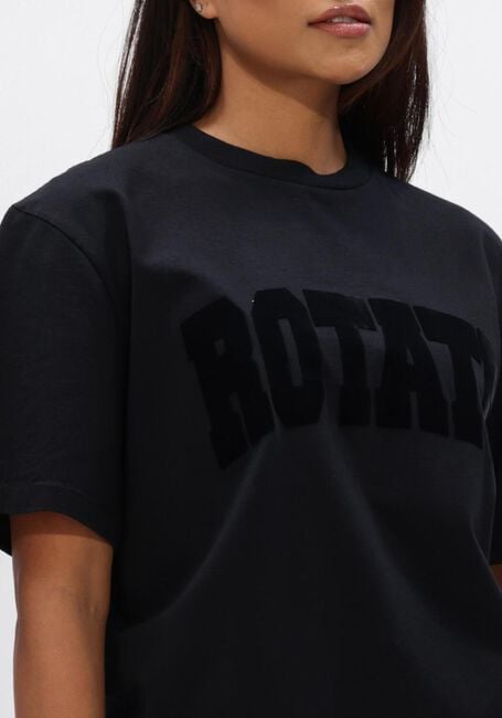 Zwarte ROTATE Tops & T-shirts JERSEY OVERSIZED T SHIRT - large