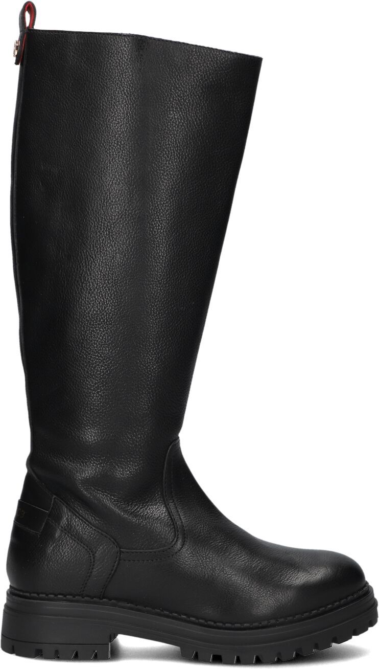 Haboob Hoge Laarzen Dames Lauren, Maat: 39, Materiaal: Leer, Kleur: Zwart