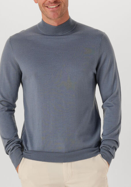Lichtblauwe PROFUOMO Coltrui PULLOVER MOCK NECK MERINO - large