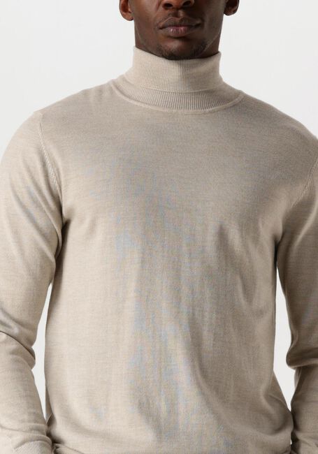 Beige PROFUOMO Coltrui PULLOVER ROLL NECK - large