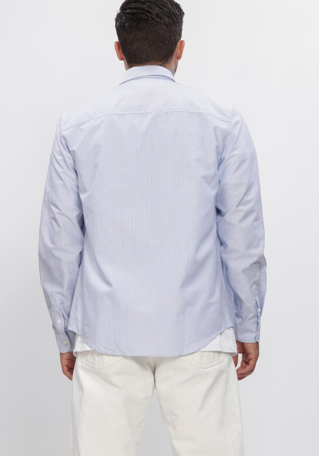 Lichtblauwe APC Casual overhemd CHEMISE NEW GREG - large