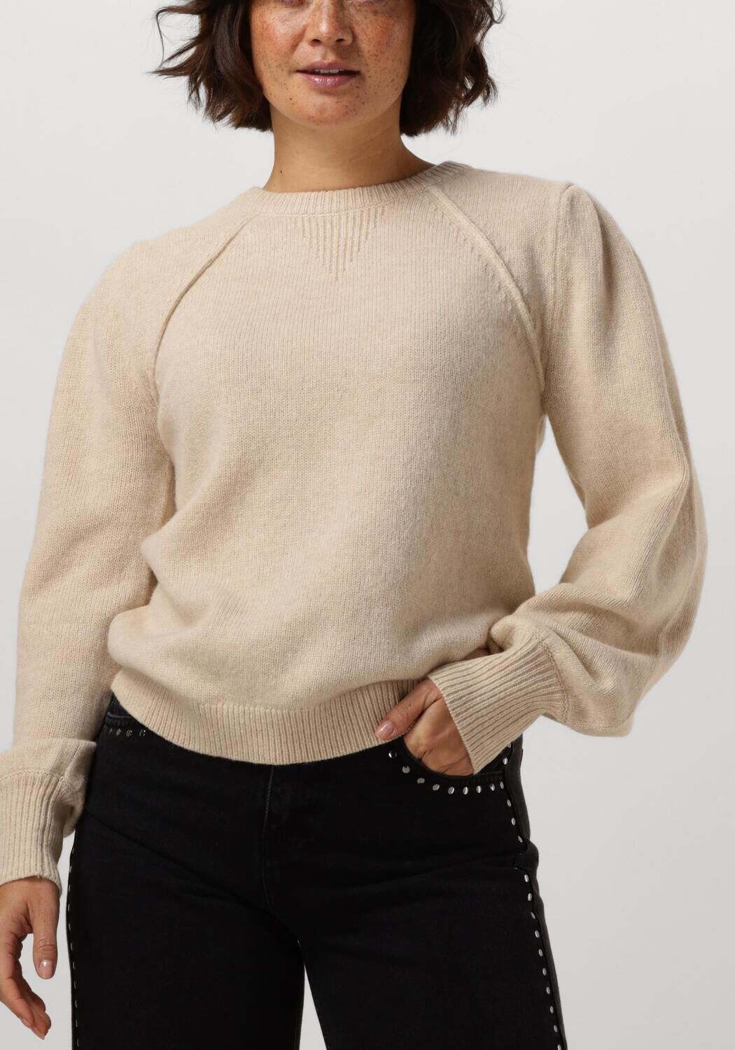 beige ruby tuesday trui vail detailed pullover
