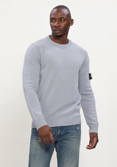 Lichtblauwe STONE ISLAND Trui CREW NECK S00A3 - large