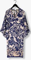 Blauw/wit gestreepte ACCESS Midi jurk LOOSE PRINTED DRESS - medium