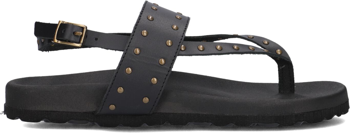 Lina Locchi Sandalen
Dames Led Teenslip Sandaal Met Studs, Maat: 41, Materiaal: Leer, Kleur: Zwart