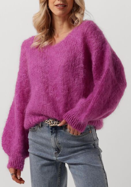 Paarse AMERICAN DREAMS Trui MILANA LS MOHAIR KNIT - large