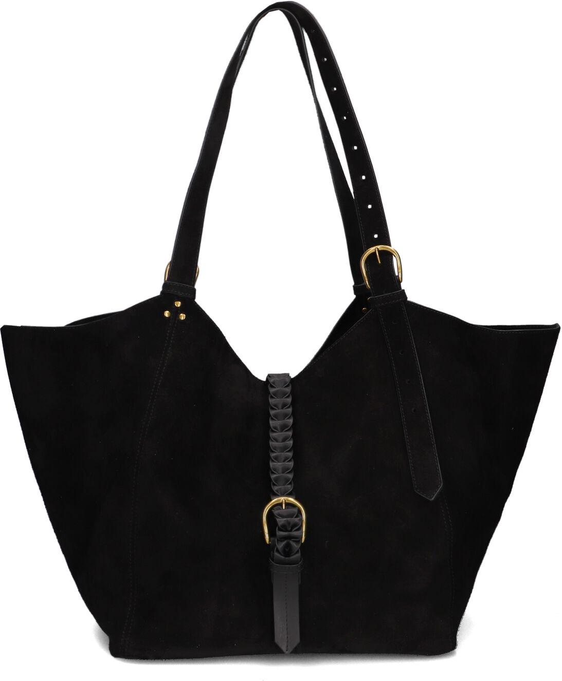 Jérôme Dreyfuss Crossbodytas Dames Joseph M, Materiaal: Suède, Kleur: Zwart