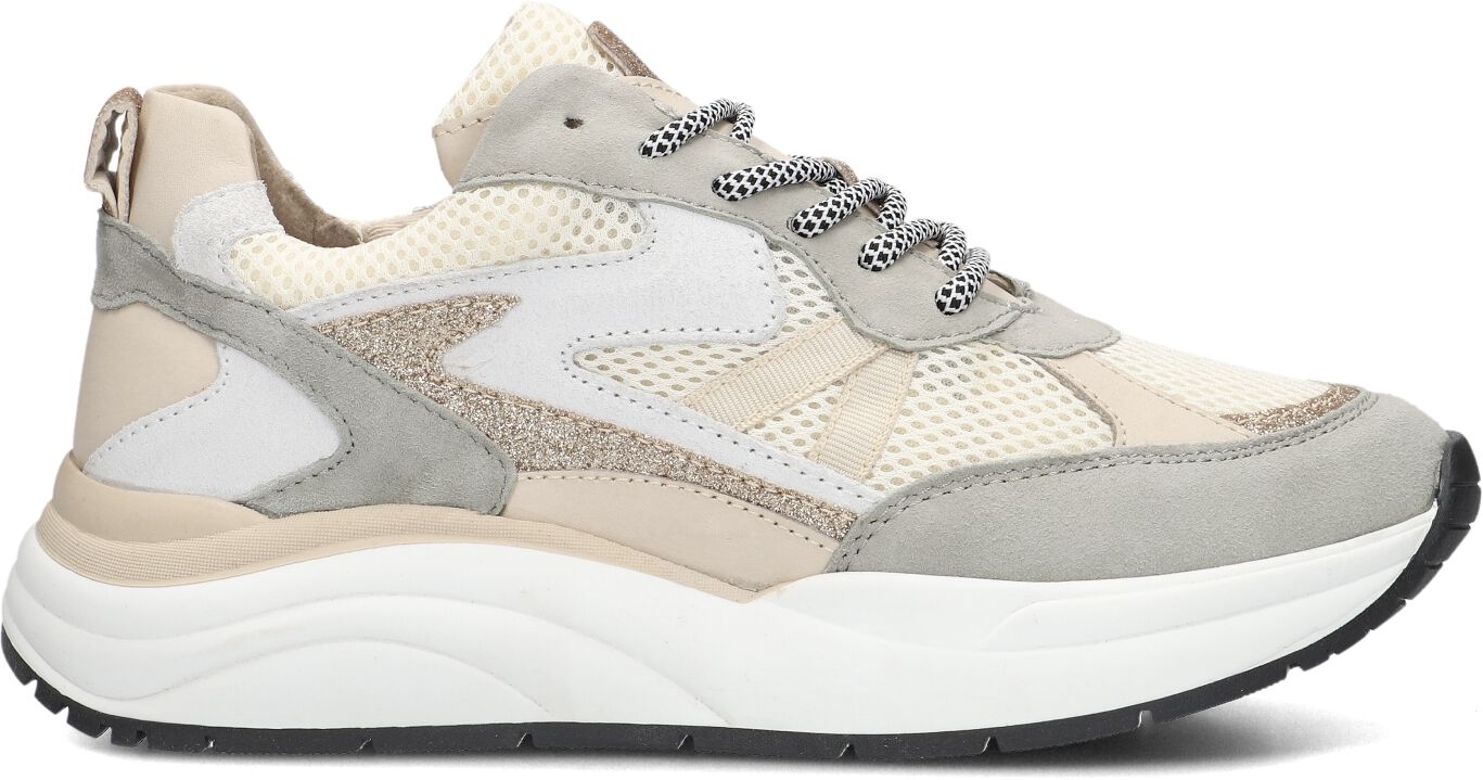 Lina Locchi Lage Sneakers Dames Charu-02, Maat: 36, Materiaal: Leer, Kleur: Beige