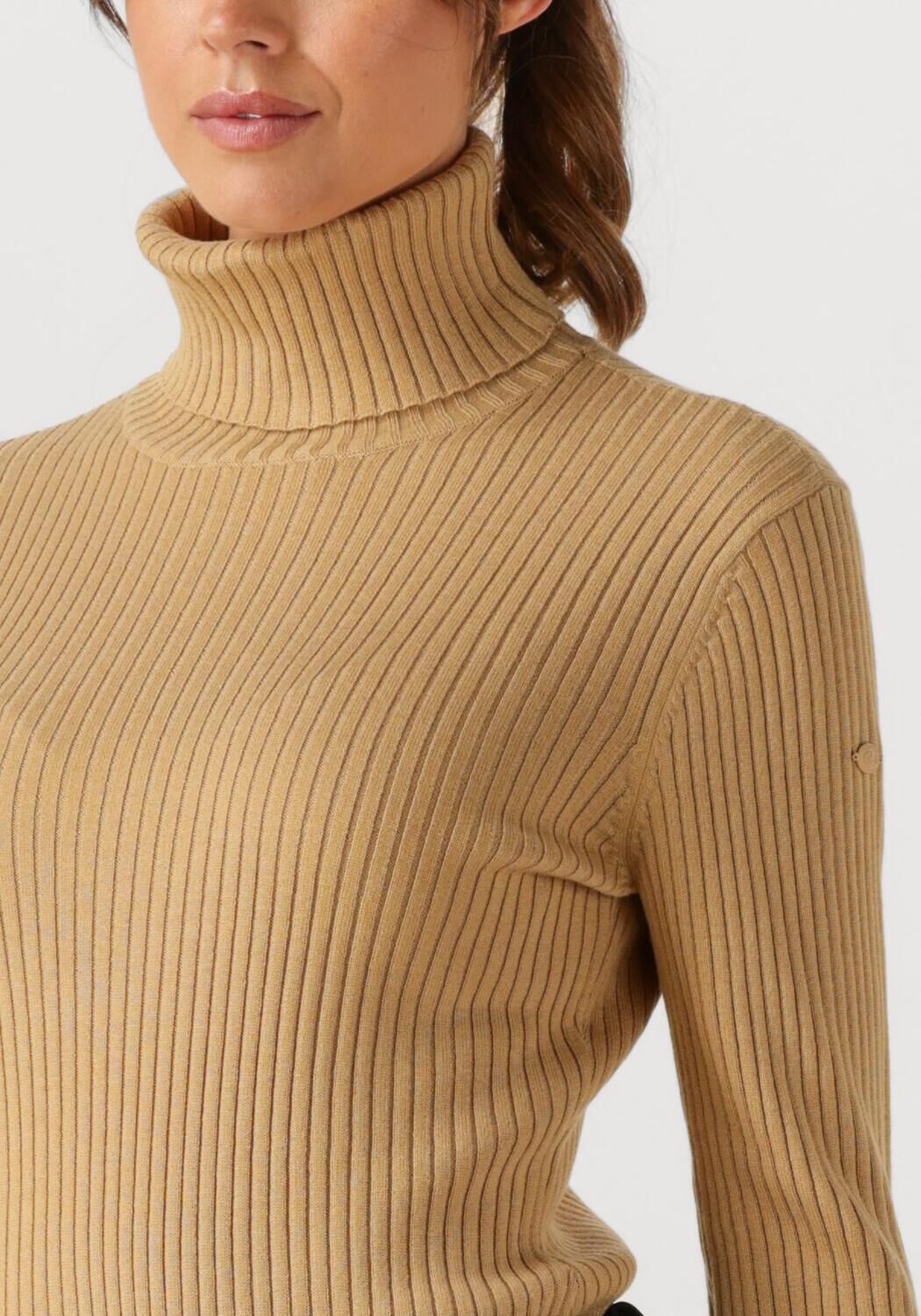 Camel GOLDBERGH Coltrui MIRA LONG SLEEVE KNIT SWEATER - large