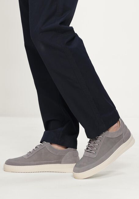 Grijze FILLING PIECES Lage sneakers LOW TOP SUEDE GRAIN - large