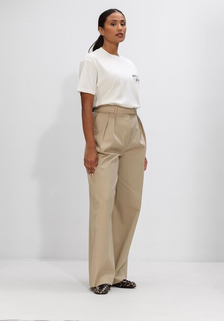 Beige ANINE BING Wijde broek LOU TROUSERS BEIGE - large