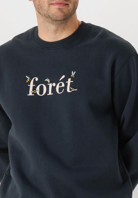Donkerblauwe FORÉT Sweater AMBER BEE SWEATSHIRT - large