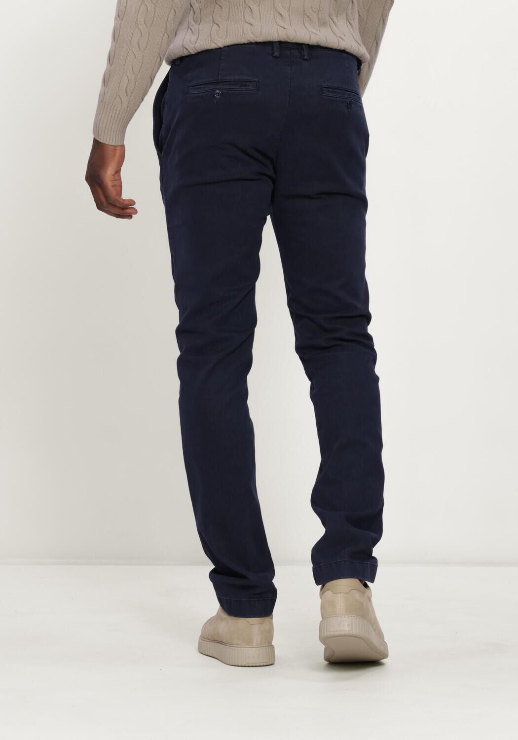Donkerblauwe JACOB COHEN Chino PANTALONE SLIM FIT BOBBY - large