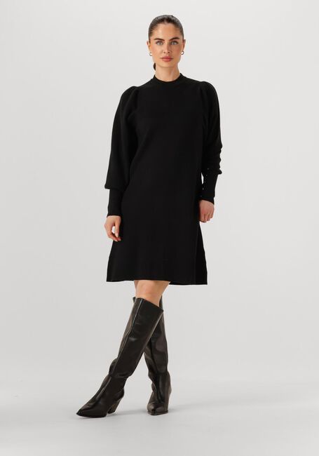 Zwarte JANICE Midi jurk CLAY - large