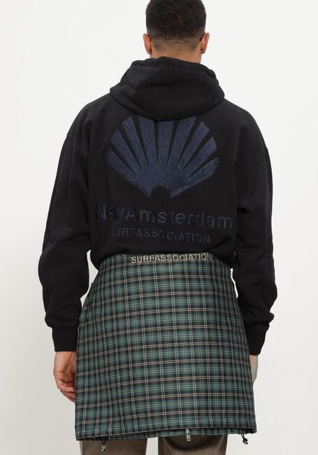 Zwarte NEW AMSTERDAM SURF ASSOCIATION Sweater LOGO HOODIE - large