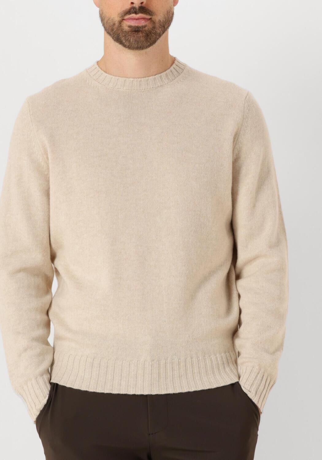 Beige FILIPPO DE LAURENTIIS Trui G.COLLO ML LANA CASHMERE | Assem