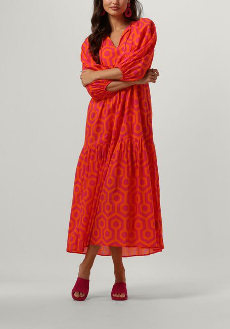 Roze NOTRE-V Maxi jurk NV-DENTE MIDI DRESS - large