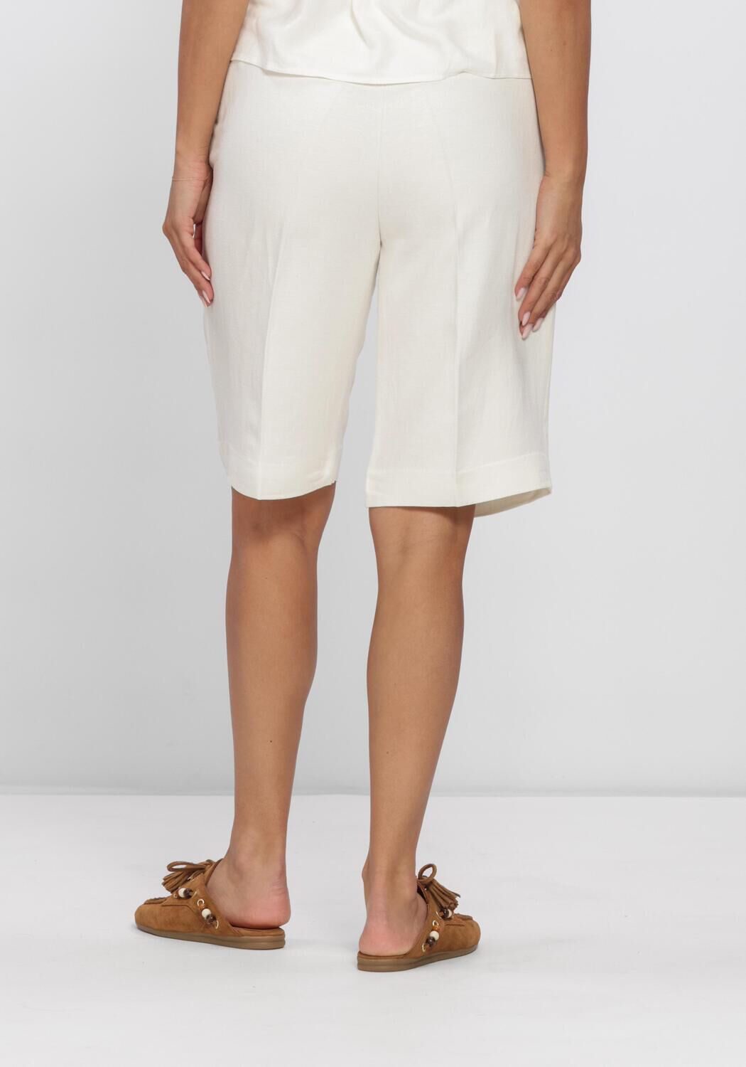 Witte SECOND FEMALE Broeken LINO SHORT - large