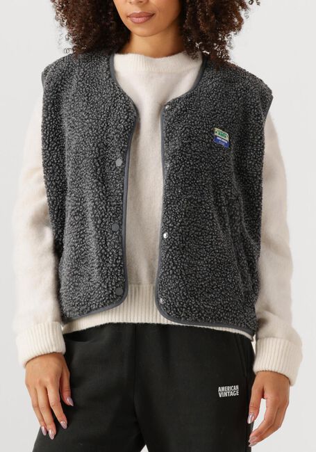 Donkergrijze AMERICAN VINTAGE Gilet HOKTOWN - large