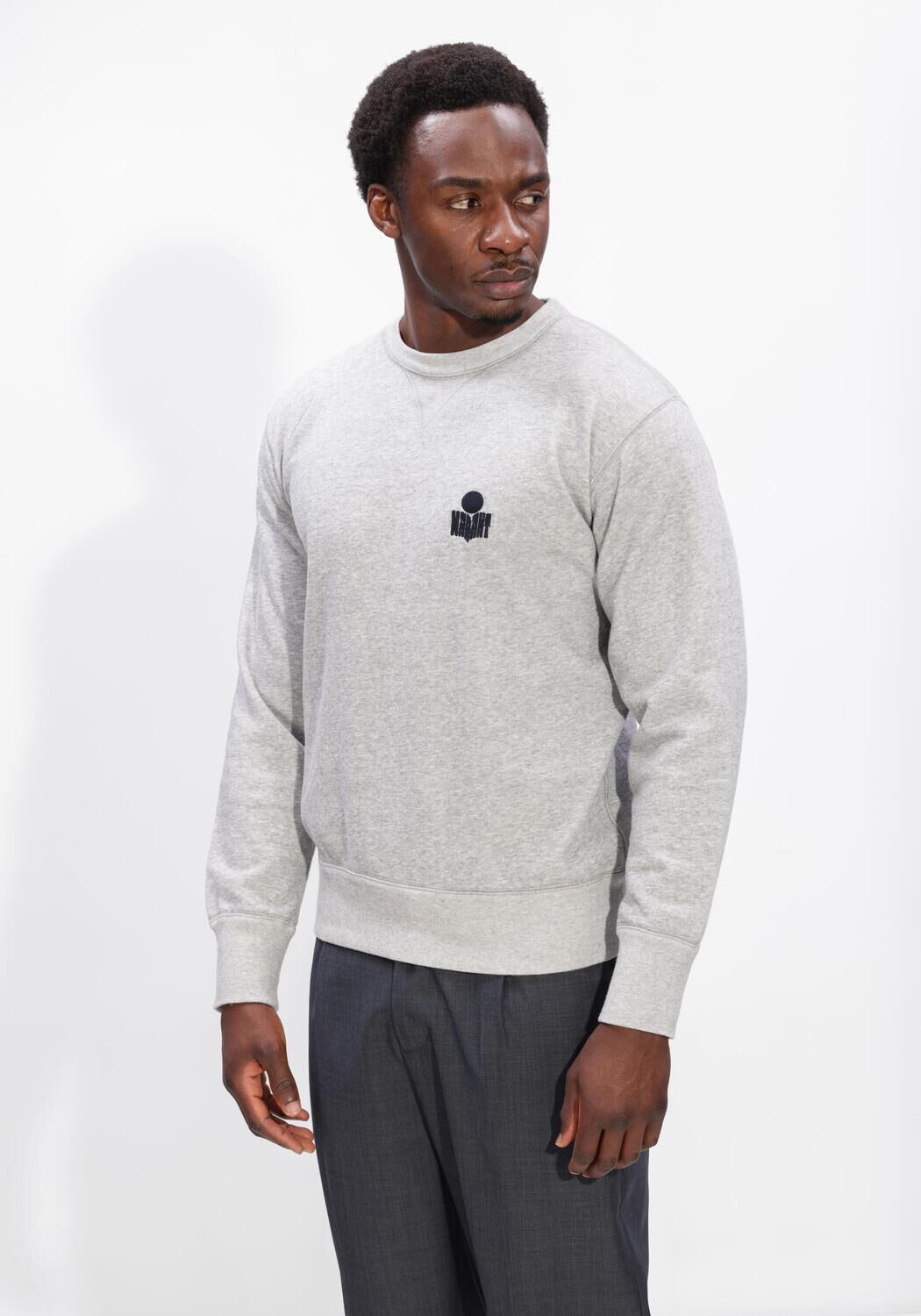 Lichtgrijze ISABEL MARANT Sweater MIKE SWEAT SHIRT - large