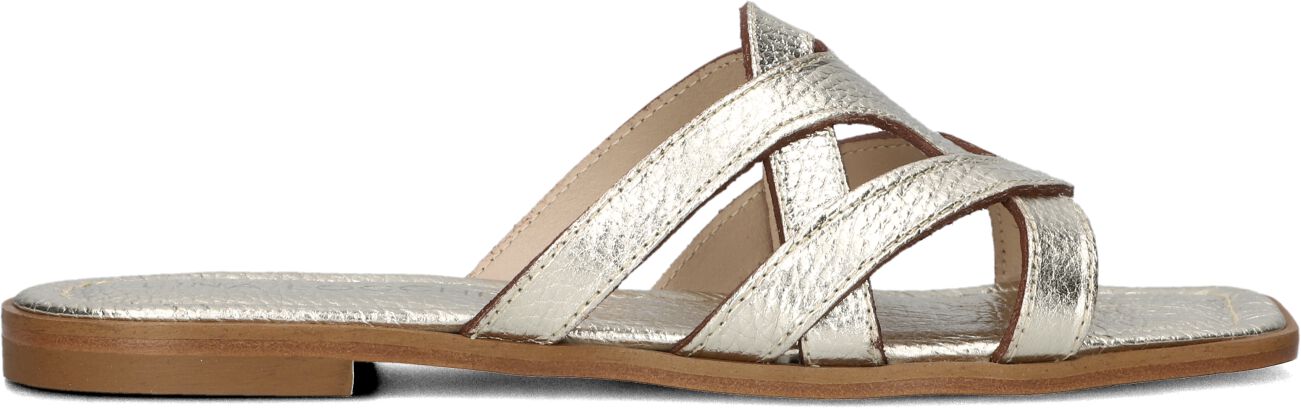 Lina Locchi Slippers
Dames Led Slipper Met Gesp, Maat: 36, Materiaal: Leer, Kleur: Goud