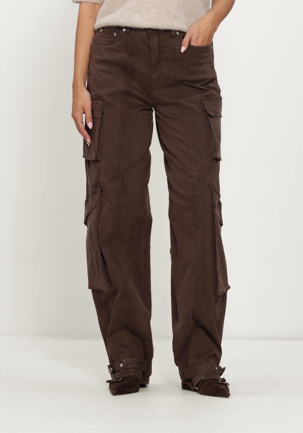 Bruine GESTUZ Cargobroeken GZcargi HW pants - large