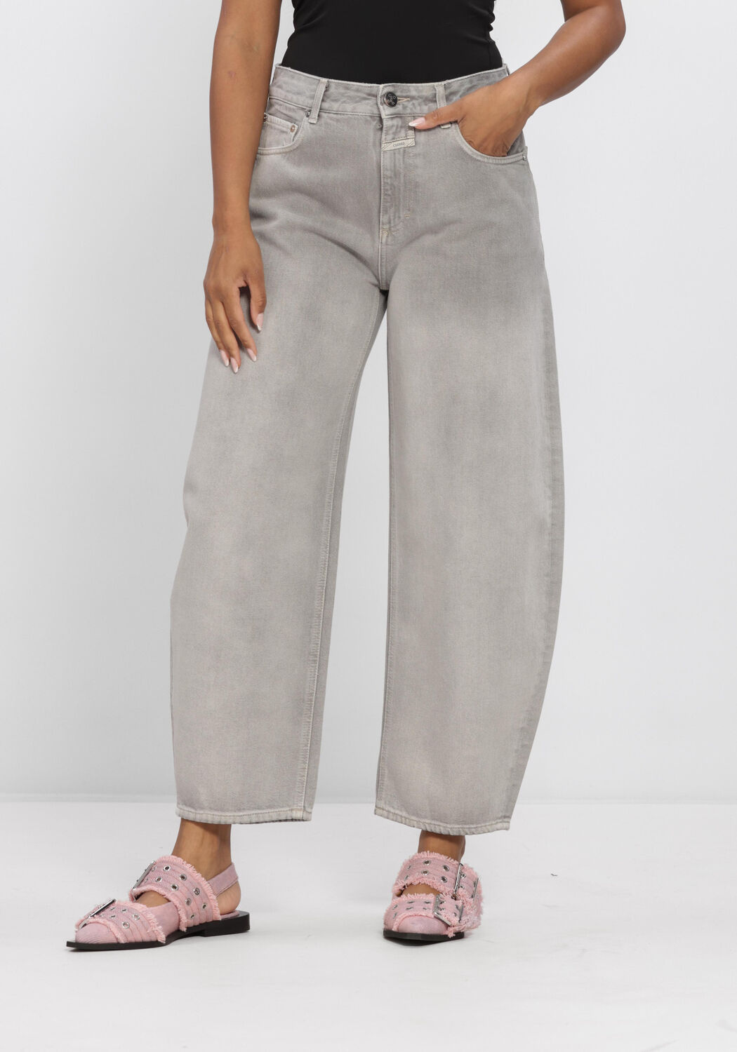 Grijze CLOSED Wide jeans JAZZIE 1