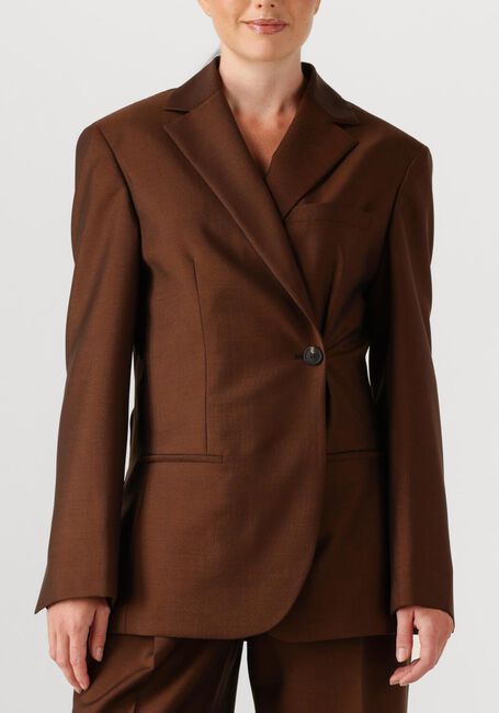 Bruine ROHE Gilet DUAL TONE PIQIE OVERLAP SUIT JACKET - large