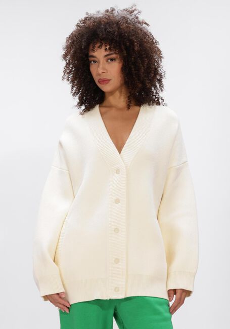 Creme ALIX THE LABEL Vest LADIES KNITTED HEAVY CARDIGAN - large