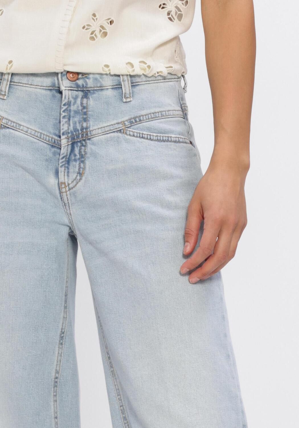 Blauwe CAMBIO Straight leg jeans ANTONIA - large