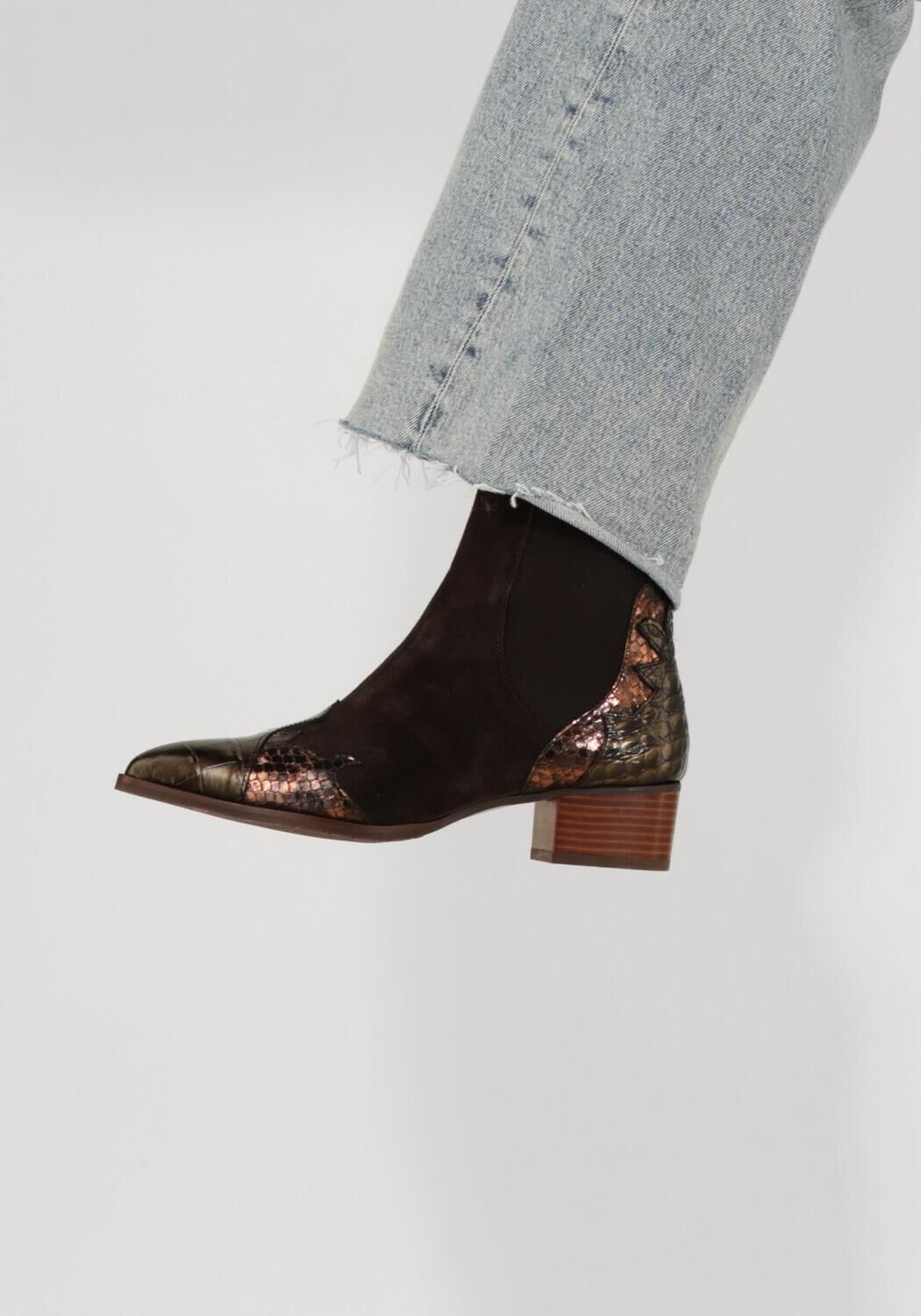 Bronzen PERTINI Enkellaarsjes 30961 - large