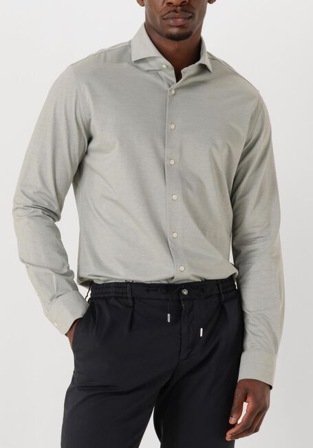 Grijze PROFUOMO Klassiek overhemd SHIRT X-CUTAWAY JAPANESE KNITTED - large
