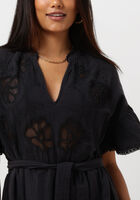 Zwarte SISSEL EDELBO Midi jurk CHARM ORGANIC COTTON CAFTAN - medium