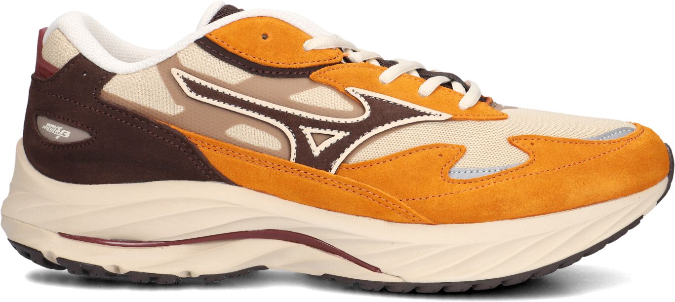 Mizuno Lage Sneakers Heren Wave Rider B, Maat: 40, Materiaal: Suède, Kleur: Oranje