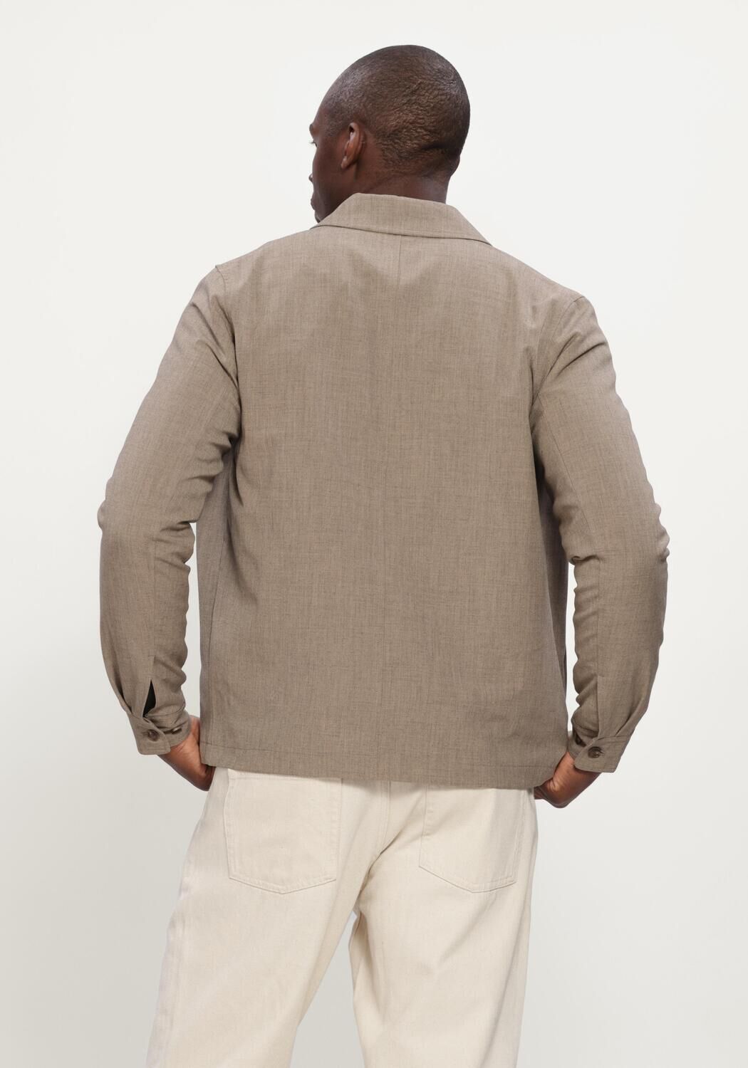 Beige LES DEUX Jack COMO COACH JACKET - large