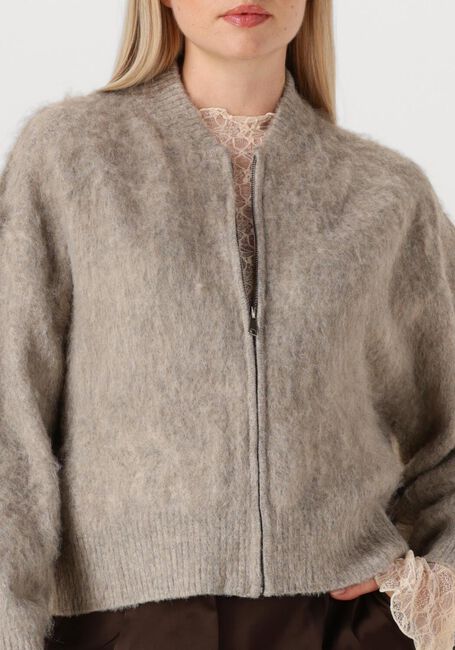 Taupe STUDIO AR Trui HARPER BRUSHED KNIT - large