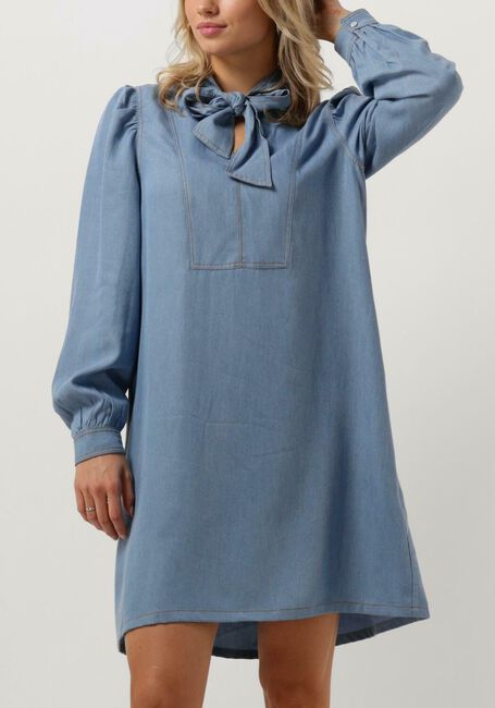 Blauwe CO'COUTURE Mini jurk TITUS DENIM BOW DRESS - large
