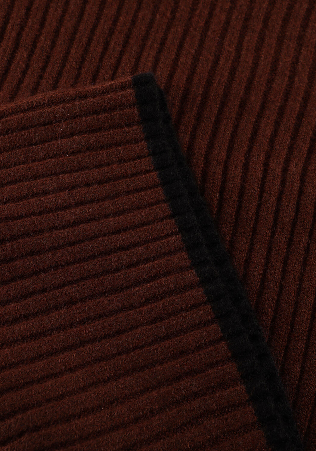 Bruine CO'COUTURE Trui ROW PUFF RIB ROLLNECK - large