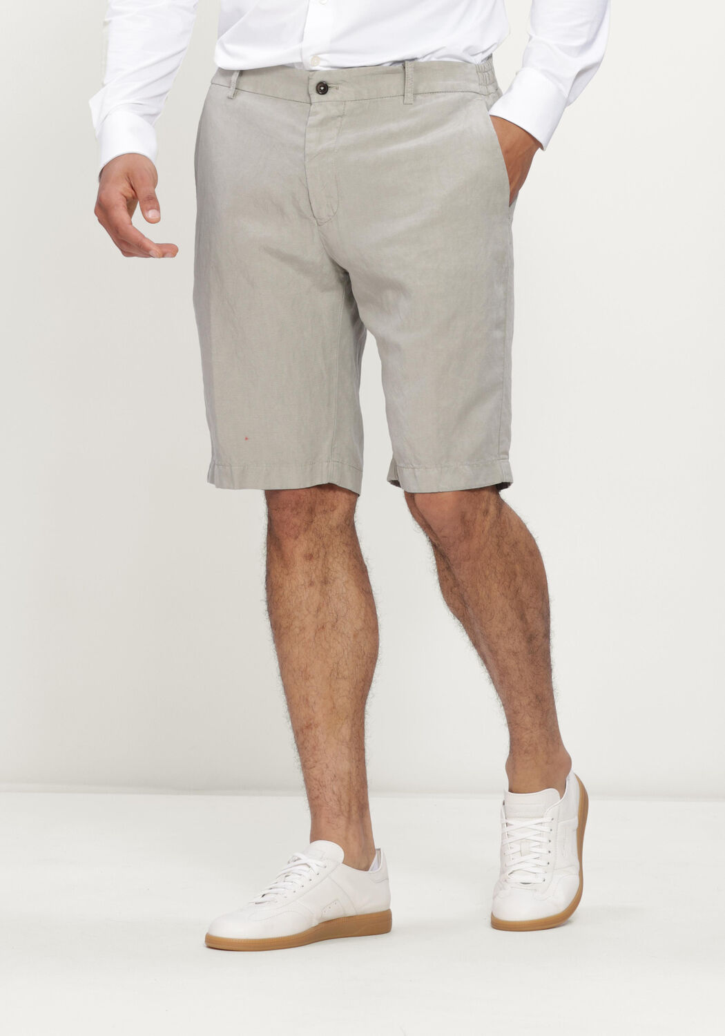 Grijze BERWICH Korte broek BERMUDA ELAX OL0760 - large