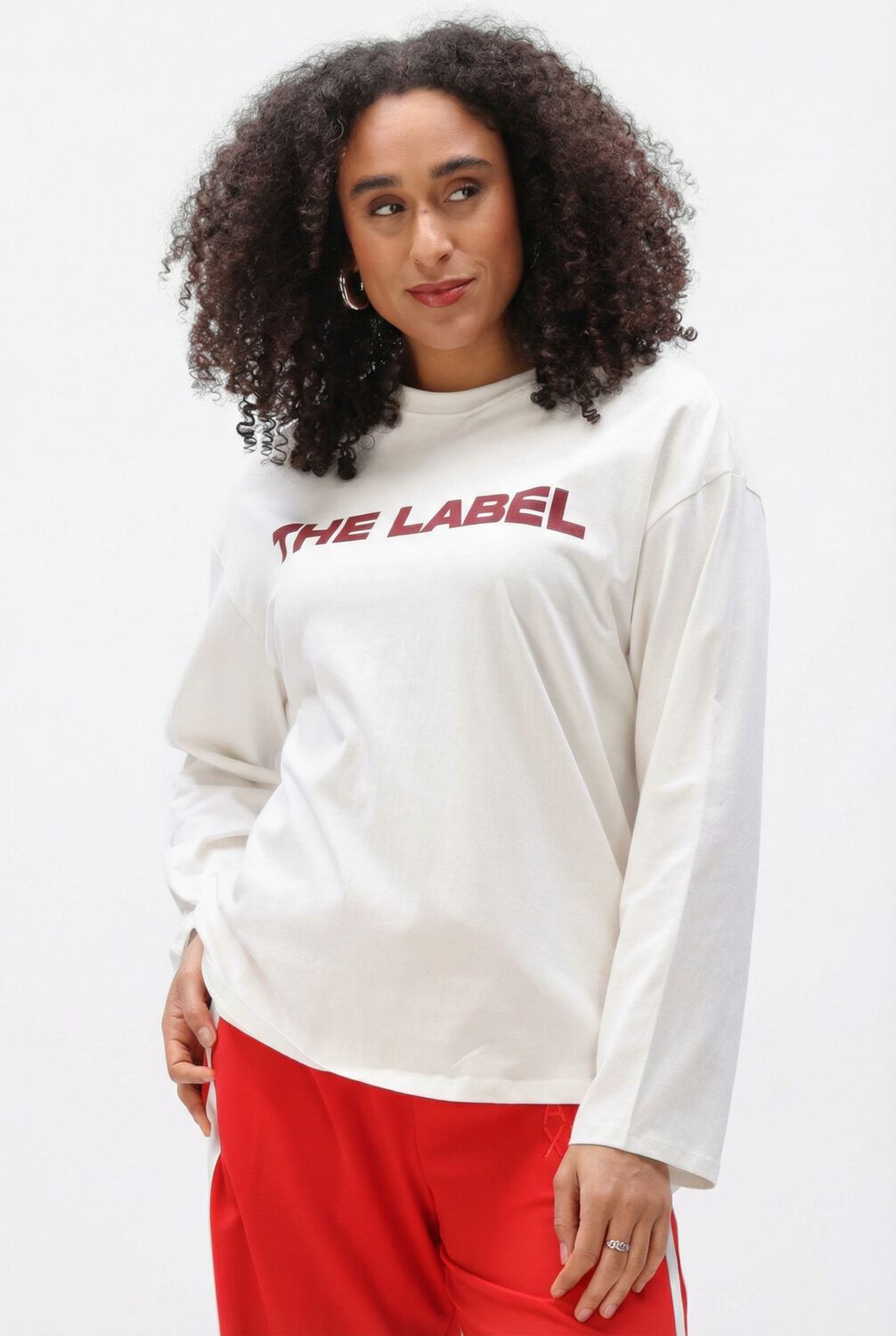 Alix the Label Longsleeve Dames Ladies Knitted The Label Longsleeve Top, Maat: XL, Kleur: Ecru afbeelding 1