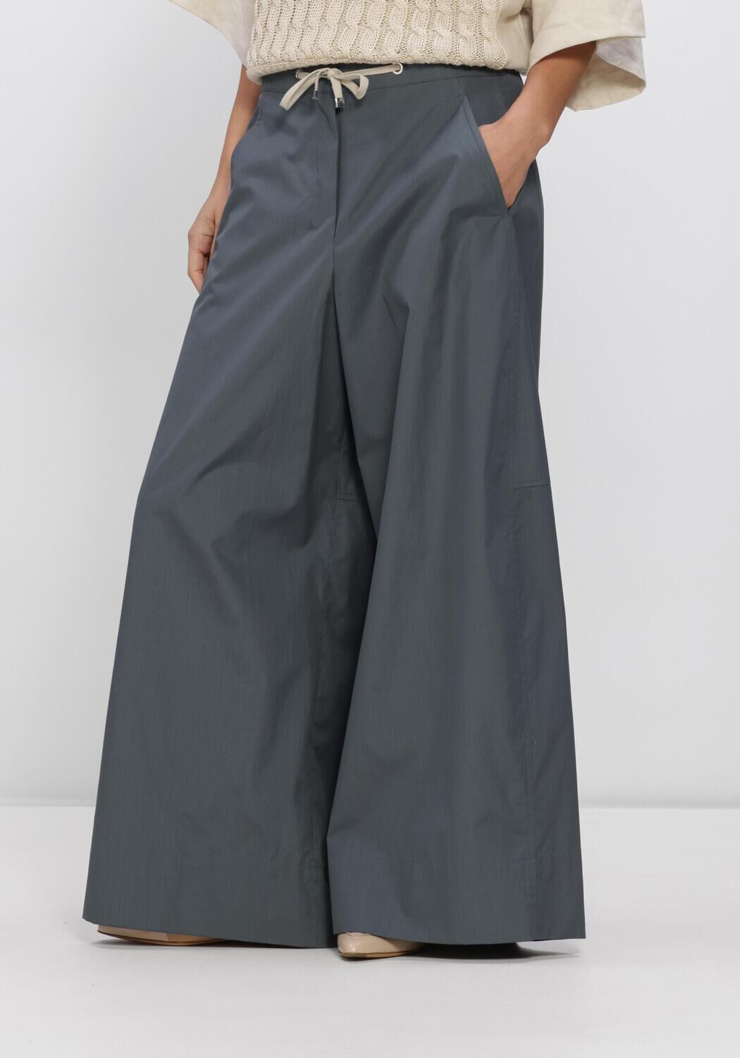 Donkerblauwe MAX MARA Broeken TROUSERS AVIO - large