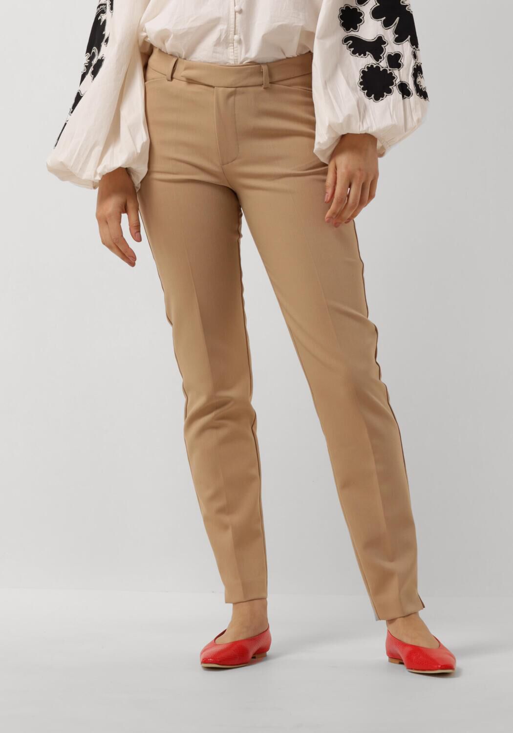 Aimee the Label Pantalon Dames Phoebe, Maat: L, Kleur: Beige