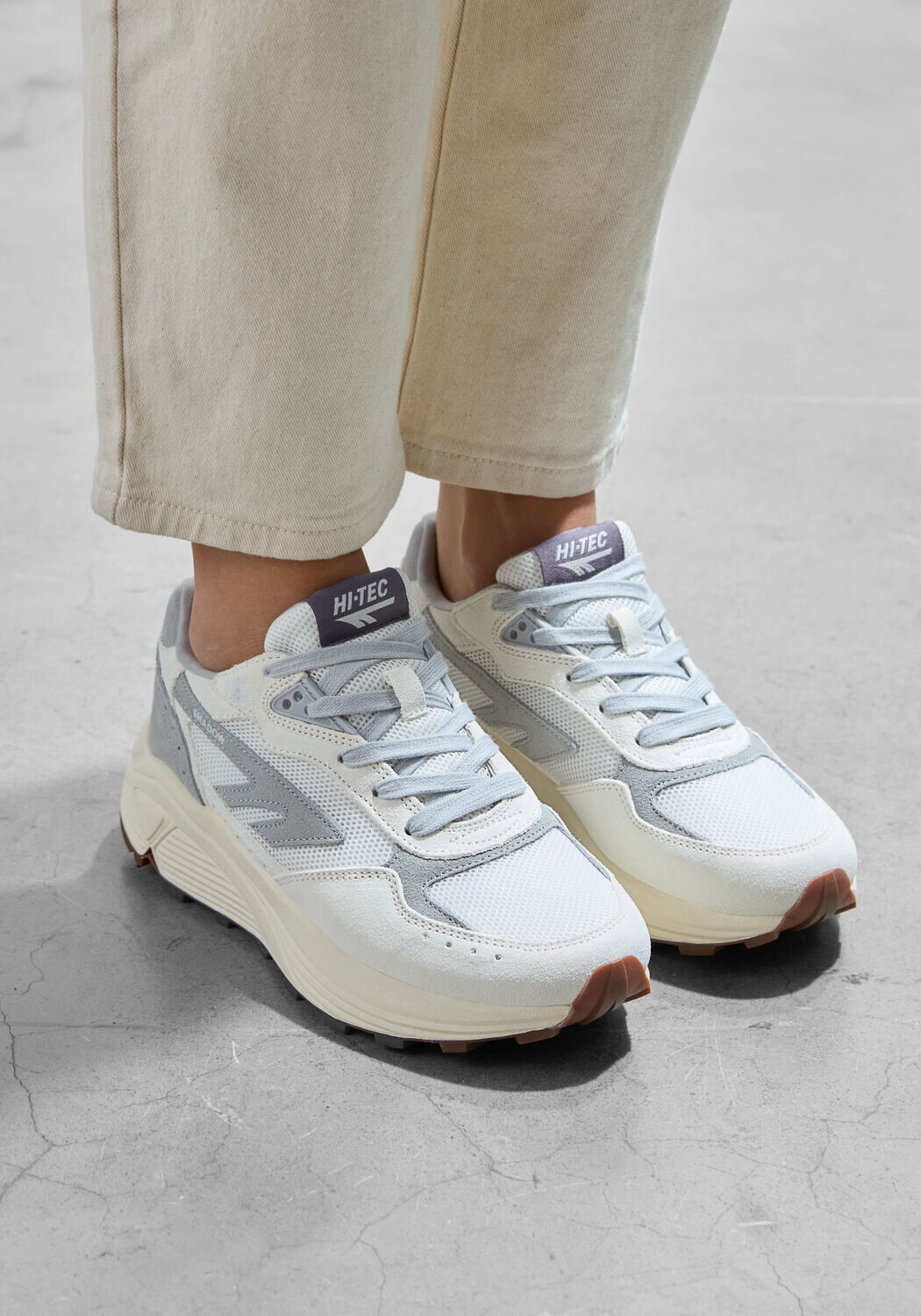 Grijze HI-TEC Lage sneakers HTS SHADOW RGS D - large