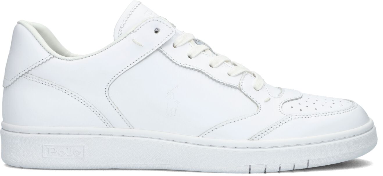 Ralph Lauren Hoge Sneakers Heren Polo Crt Lux, Maat: 40, Materiaal: Leer, Kleur: Wit