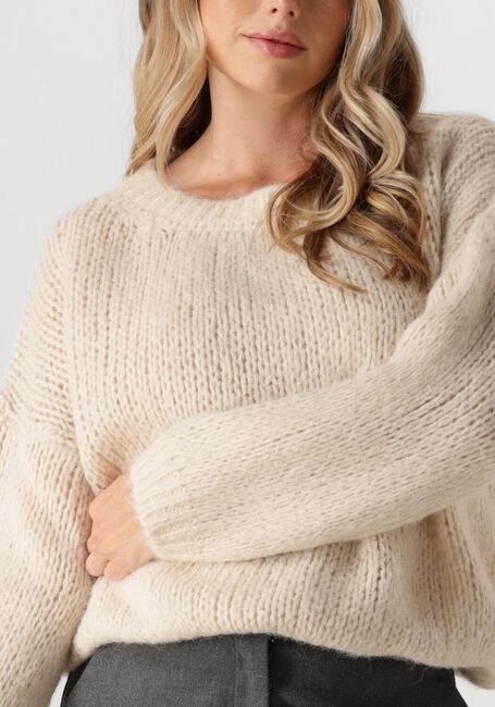 Beige SUMMUM Trui SWEATER ALPACA BLEND KNIT - large