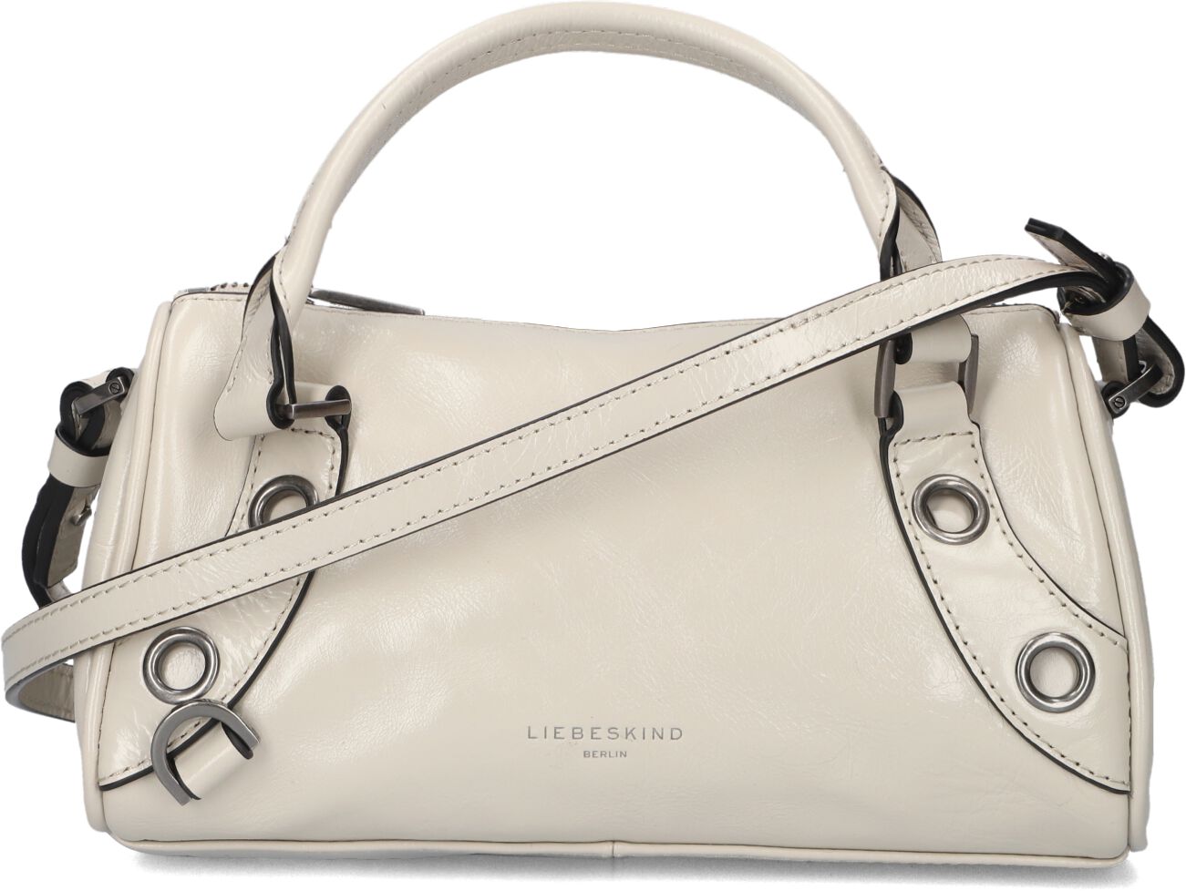 Liebeskind Schoudertas
Dames Nika Satchel S, Materiaal: Leer, Kleur: Beige afbeelding 1