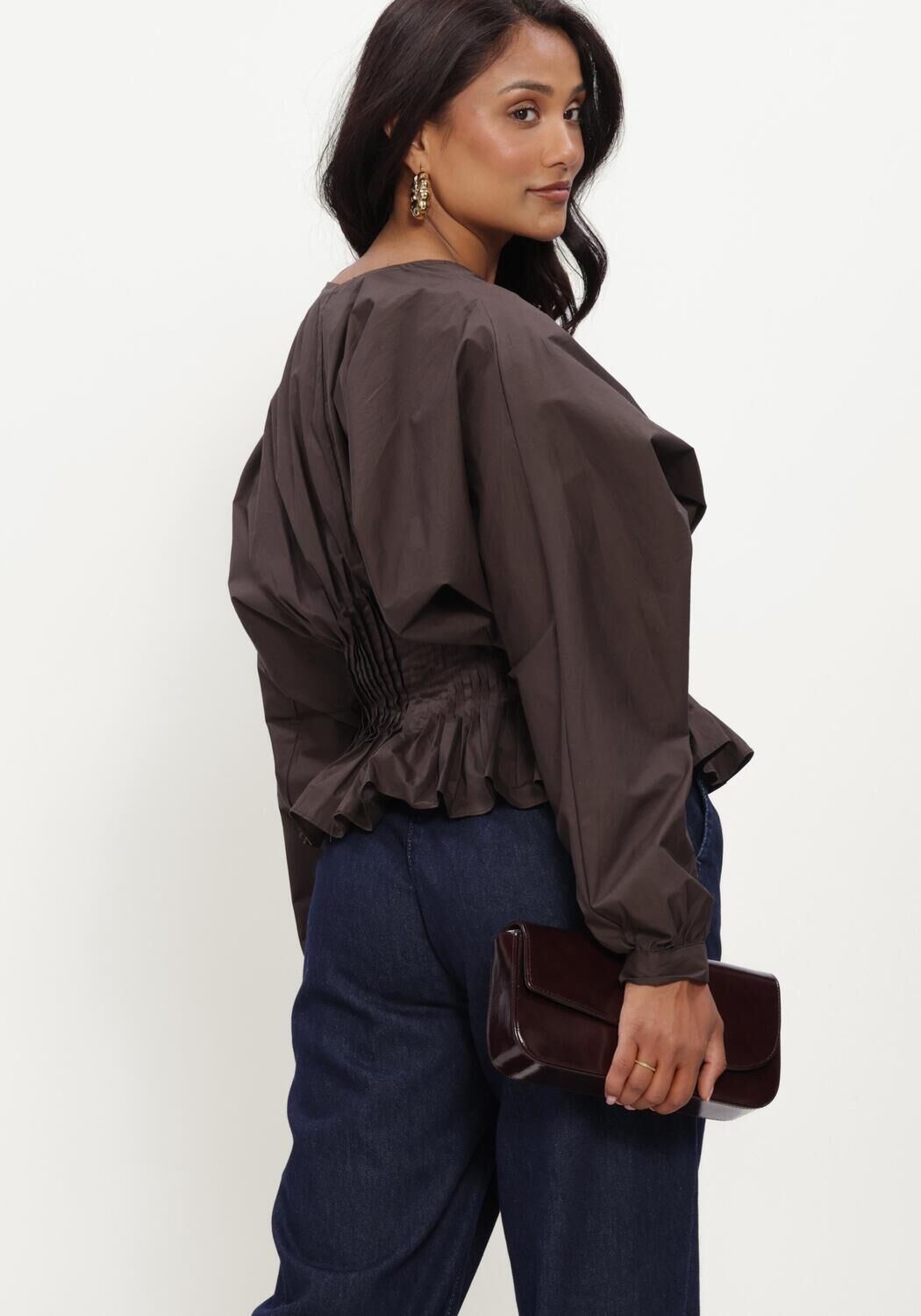 Bruine COPENHAGEN MUSE Blouses CMPOPLIN-BLOUSE - large