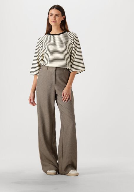 Beige CO'COUTURE Pantalon NANACC PIPING WIDE LL PANT - large