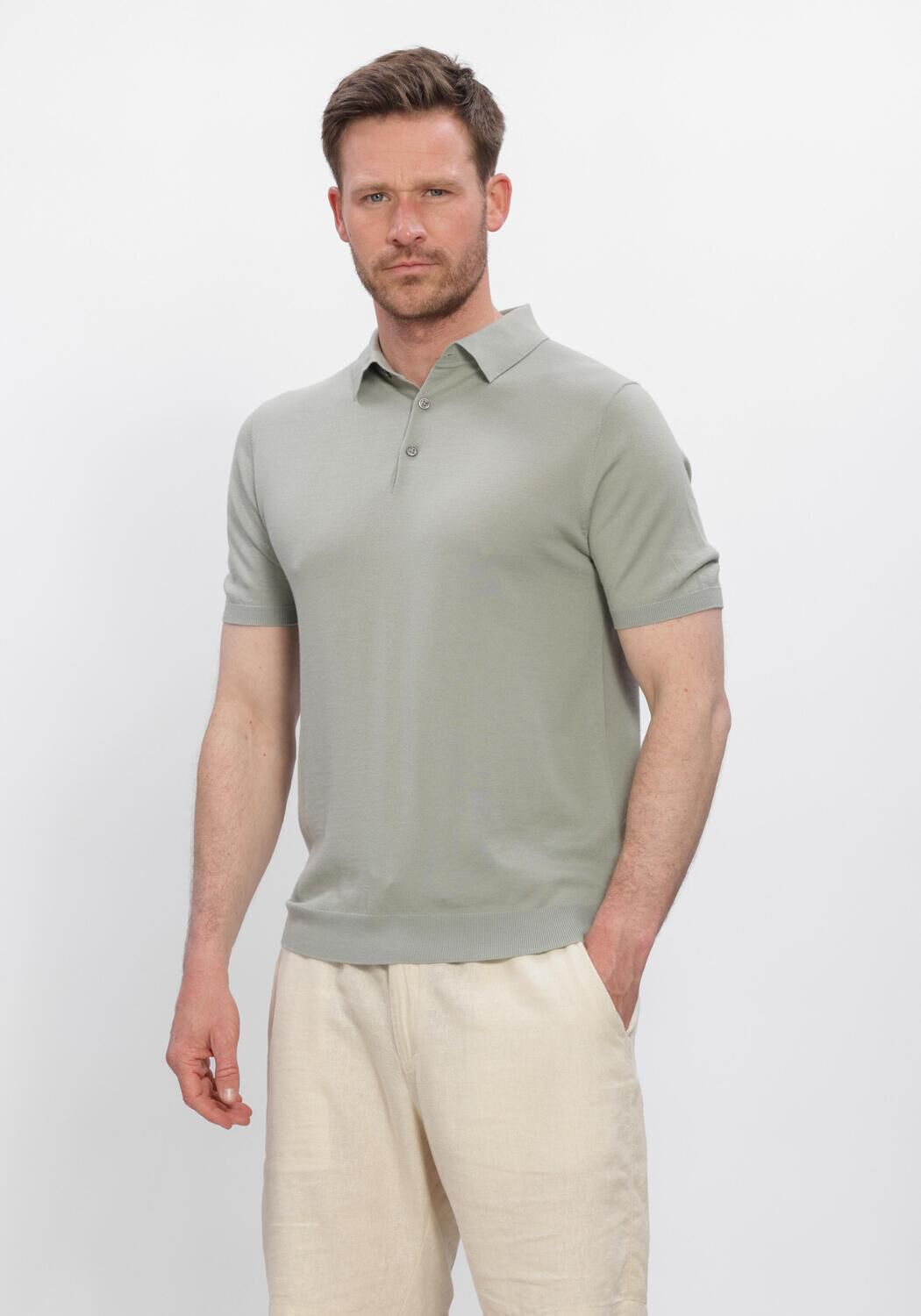 Stefano Lauran Polo Heren Polo Boden, Maat: XXL, Kleur: Khaki afbeelding 1