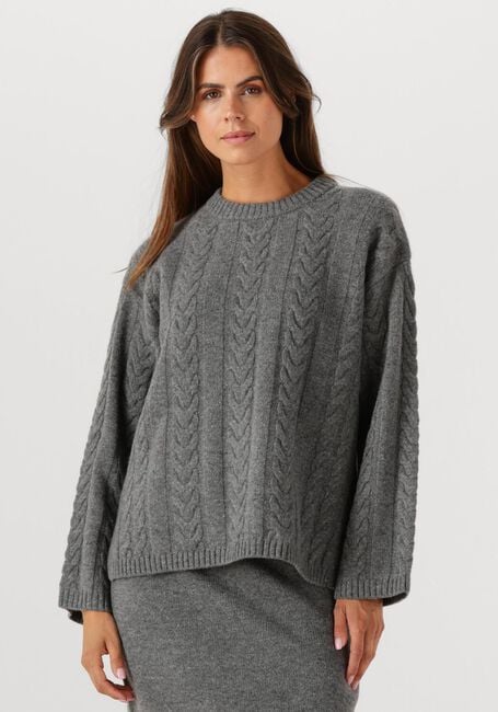 Grijze MOS MOSH Trui MMBRYNDIS CREWNECK KNIT - large